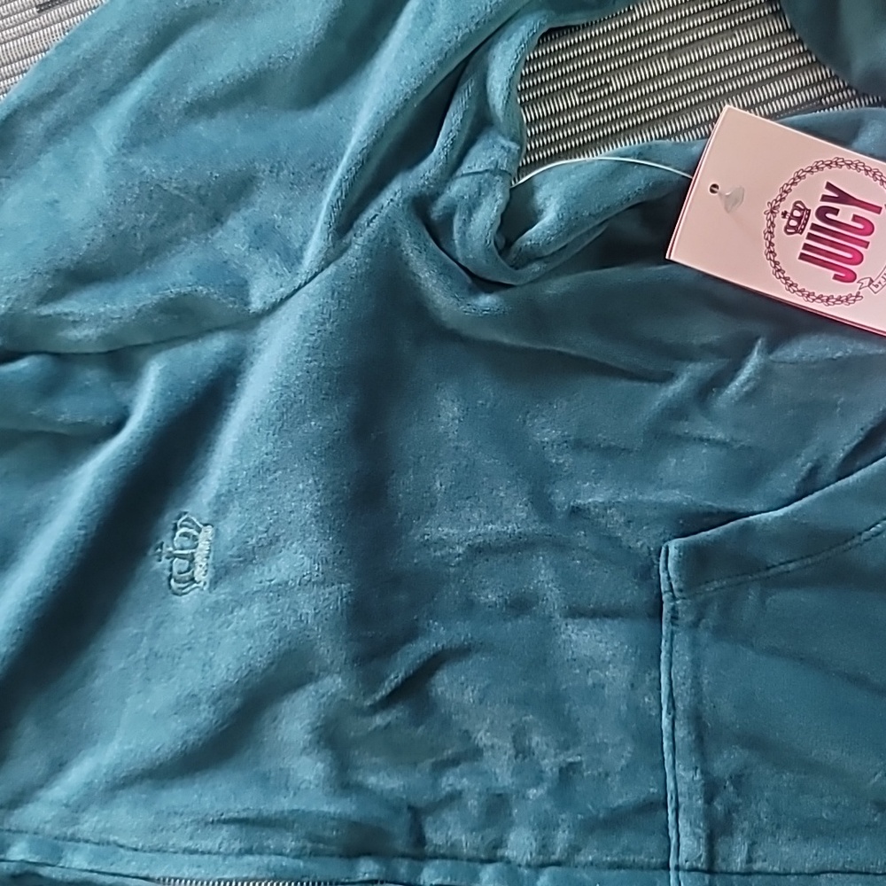 Juicy Couture Teal Velour Jacket